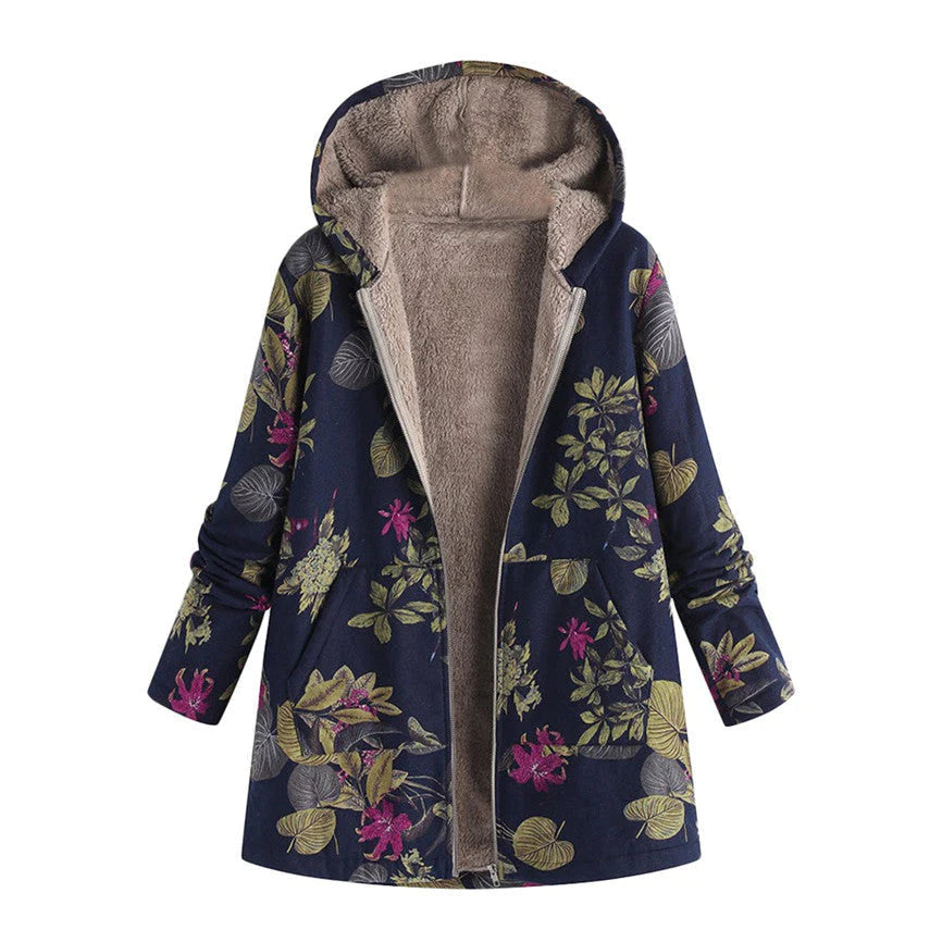 Elara Bloom | women's floral winter coat