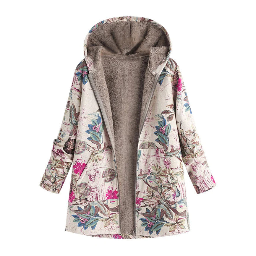 Elara Bloom | women's floral winter coat